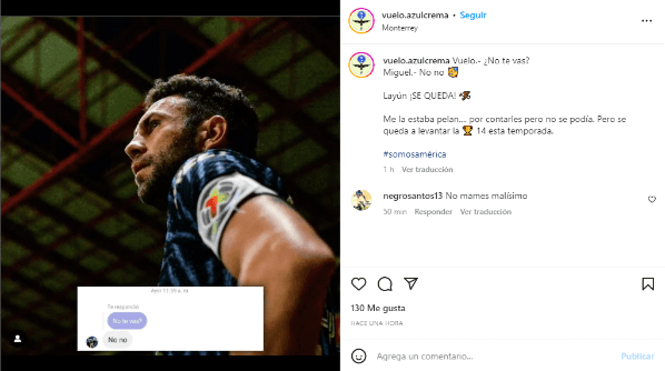 Captura de Instagram