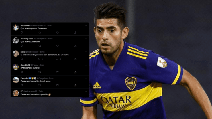 "Burro inútil": Carlos Zambrano, destrozado en el partido de Boca Juniors