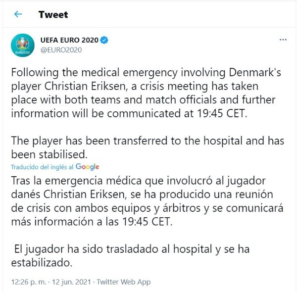 Foto: @EURO2020 / Twitter