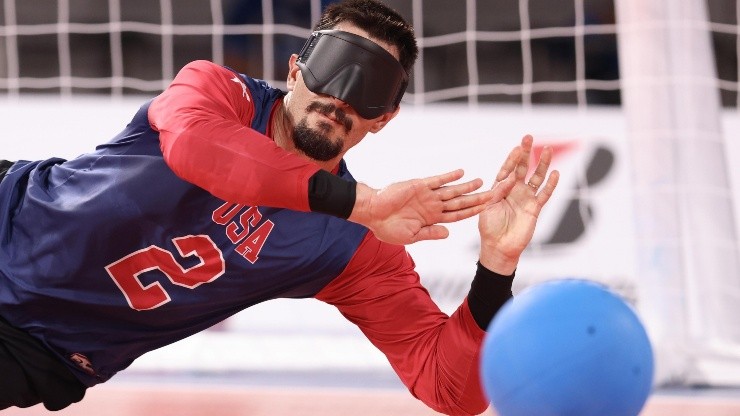 La selección masculina de USA en Golbol jugará frente a Ucrania por los cuartos de final de los Juegos Paralímpicos Tokio 2020 (Foto: Getty Images)