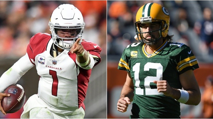 Kyler Murray and Aaron Rodgers