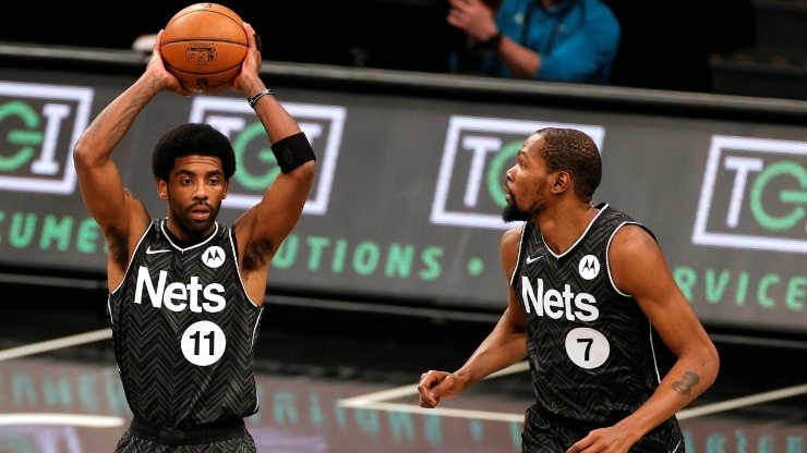 Kyrie Irving y Kevin Durant en Brooklyn Nets