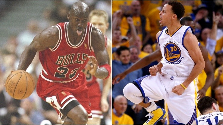Michael Jordan y Stephen Curry