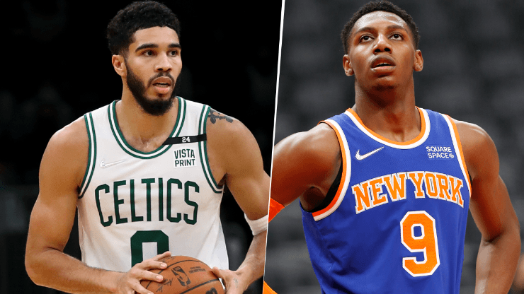New York Knicks against Boston Celtics for the NBA regular season