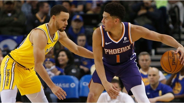 Stephen Curry y Devin Booker
