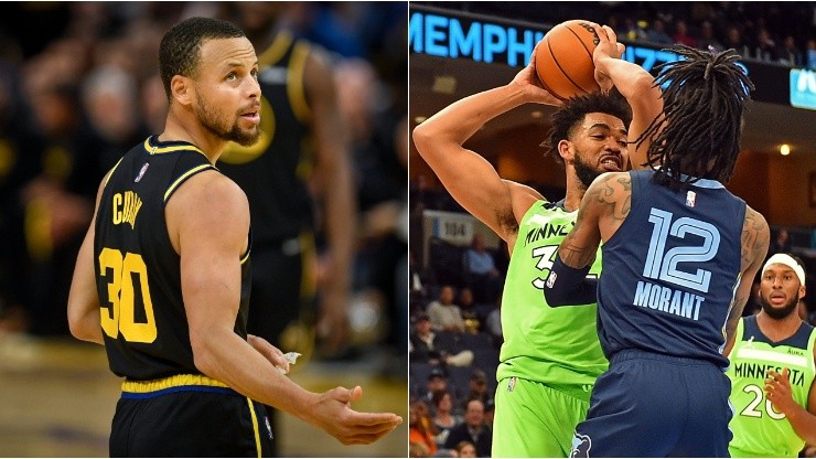 Stephen Curry, Karl-Anthony Towns y Ja Morant