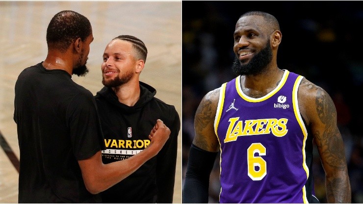 Kevin Durant, Stephen Curry y LeBron James