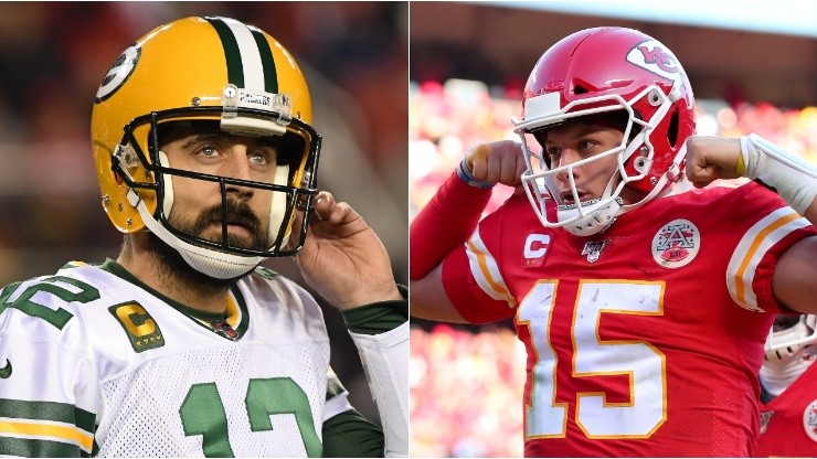 Aaron Rodgers and Patrick Mahomes, with a unique record in the NFL.