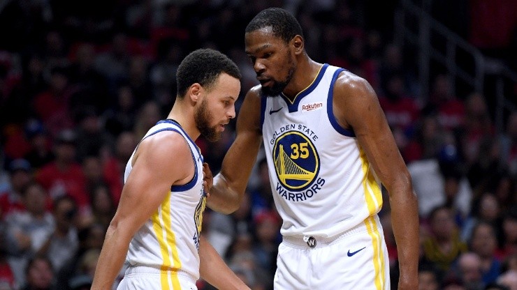 Stephen Curry y Kevin Durant.