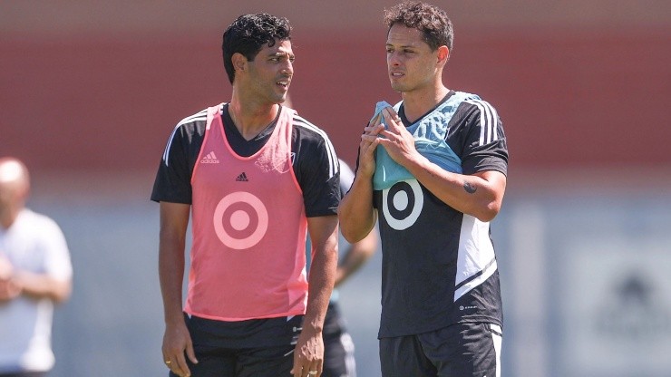 Carlos Vela y Javier Hernández en MLS All-Star Game 2022